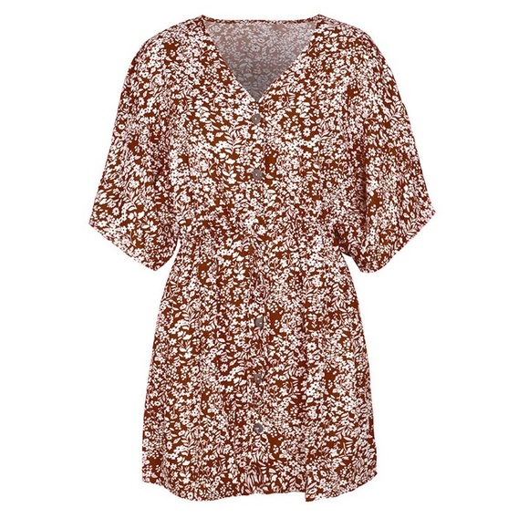 Women’s Floral Printed Boho Dress — New without tags - Picture 3 of 4